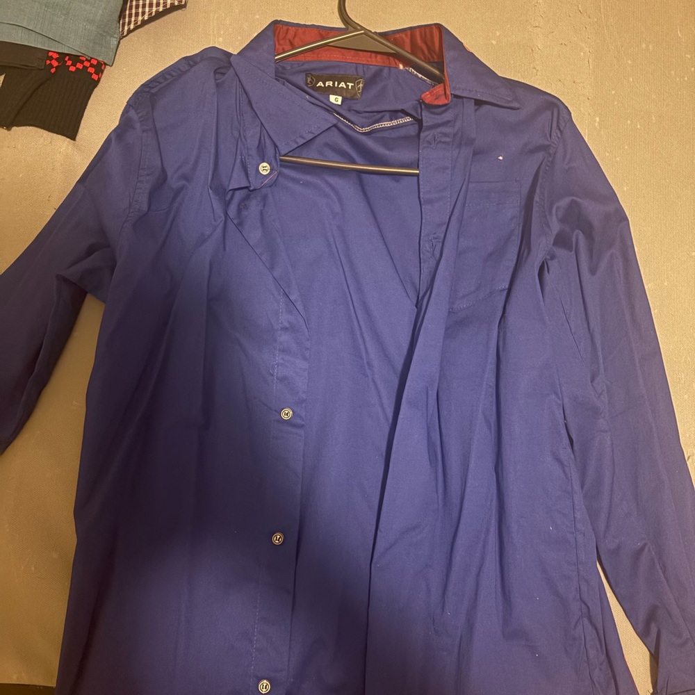 Ariat Blue Button-Up Shirt